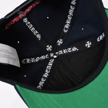 Load image into Gallery viewer, 極美品 CHROME HEARTS クロムハーツ CH BASEBALL TRUCKER CAP CHベースボール トラッカーキャップ ONE SIZE ネイビー CH刺繍 中古 4b013923