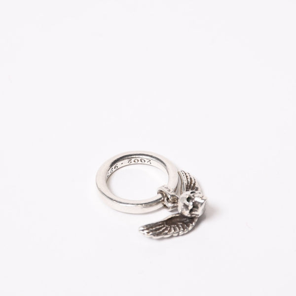 CHROME HEARTS クロムハーツ FOTI STACK MAHALIA フォティ スタックマハリア リング 重量約8.05g サイズ5号 シルバー925 美品 中古 4b013998