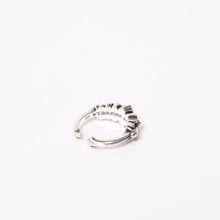 Load image into Gallery viewer, CHROME HEARTS クロムハーツ BABY CLSC DBL FLRL CRS ベイビークラシック ダブルフローラルクロスリング 重量約3.92g 5号 美品 中古 4b013993