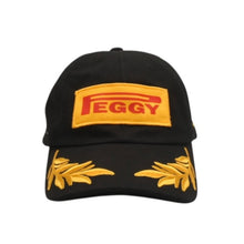 Load image into Gallery viewer, Peggy Goods キャップ 帽子 F1 表彰台オマージュ ポディウムロゴ 刺繍キャップ つば リーフ刺繍 美品 中古 4b013791