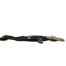 Load image into Gallery viewer, 極美品 CHRISTIAN DIOR クリスチャンディオール ウエストベルト 23-MA-0282 SM レザー ブラック ゴールド金具 中古 4b013838