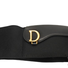 Load image into Gallery viewer, 極美品 CHRISTIAN DIOR クリスチャンディオール ウエストベルト 23-MA-0282 SM レザー ブラック ゴールド金具 中古 4b013838
