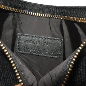 極美品 CHRISTIAN DIOR クリスチャンディオール ウエストベルト 23-MA-0282 SM レザー ブラック ゴールド金具 中古 4b013838