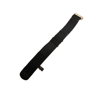 極美品 CHRISTIAN DIOR クリスチャンディオール ウエストベルト 23-MA-0282 SM レザー ブラック ゴールド金具 中古 4b013838