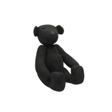 Load image into Gallery viewer, 極美品 GUCCI グッチ GGキャンバス ファー ぬいぐるみ 人形 テディーベア クマ ブラック 黒 中古 4b013108