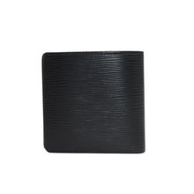 画像をギャラリービューアに読み込む, 極美品 LOUIS VUITTON ルイヴィトン ポルト ビエ カルト クレディ モネ 二つ折り財布 M63542 ブラック エピレザー 中古 4b013445