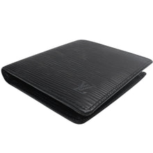 画像をギャラリービューアに読み込む, 極美品 LOUIS VUITTON ルイヴィトン ポルト ビエ カルト クレディ モネ 二つ折り財布 M63542 ブラック エピレザー 中古 4b013445