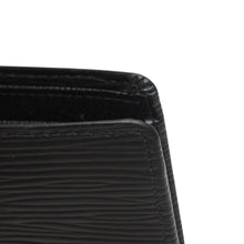画像をギャラリービューアに読み込む, 極美品 LOUIS VUITTON ルイヴィトン ポルト ビエ カルト クレディ モネ 二つ折り財布 M63542 ブラック エピレザー 中古 4b013445