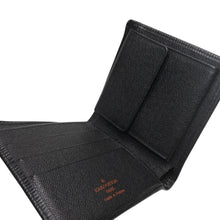 画像をギャラリービューアに読み込む, 極美品 LOUIS VUITTON ルイヴィトン ポルト ビエ カルト クレディ モネ 二つ折り財布 M63542 ブラック エピレザー 中古 4b013445