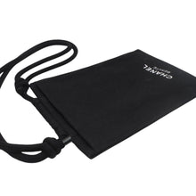 画像をギャラリービューアに読み込む, CHANEL シャネル LA COLLECTION ノベルティ パスポートホルダー ブラック コットン 美品 中古 4b013456