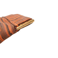 画像をギャラリービューアに読み込む, HERMES エルメス ジュル コインケース 小銭入れ ヴィブラート レザー オレンジ マルチカラー ゴールド金具 美品 中古 4b012834