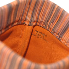 画像をギャラリービューアに読み込む, HERMES エルメス ジュル コインケース 小銭入れ ヴィブラート レザー オレンジ マルチカラー ゴールド金具 美品 中古 4b012834