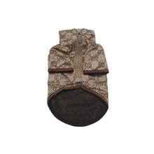 画像をギャラリービューアに読み込む, 新品未使用 GUCCI グッチ ドッグウェア フード付き ブラウン 小型犬用 ポリエステル ポリアミド 中古 4b013124