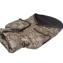 画像をギャラリービューアに読み込む, 新品未使用 GUCCI グッチ ドッグウェア フード付き ブラウン 小型犬用 ポリエステル ポリアミド 中古 4b013124