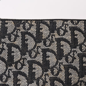 CHRISTIAN DIOR クリスチャンディオール トロッター サドルバッグ ワンショルダーバッグ サドルポーチ ネイビー 美品 中古 4b011018