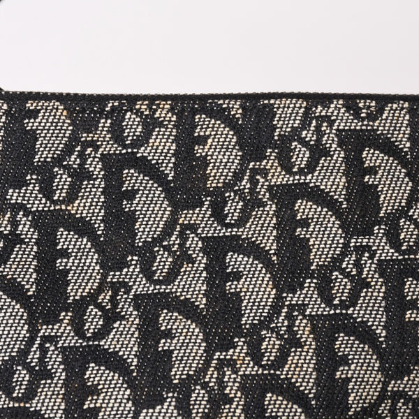 CHRISTIAN DIOR クリスチャンディオール トロッター サドルバッグ ワンショルダーバッグ サドルポーチ ネイビー 美品 中古 4b011018