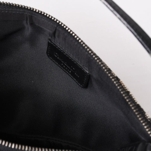 CHRISTIAN DIOR クリスチャンディオール トロッター サドルバッグ ワンショルダーバッグ サドルポーチ ネイビー 美品 中古 4b011018