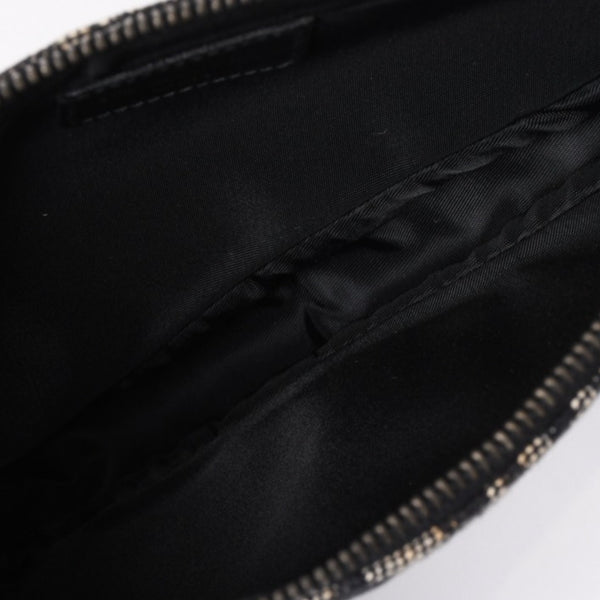 CHRISTIAN DIOR クリスチャンディオール トロッター サドルバッグ ワンショルダーバッグ サドルポーチ ネイビー 美品 中古 4b011018