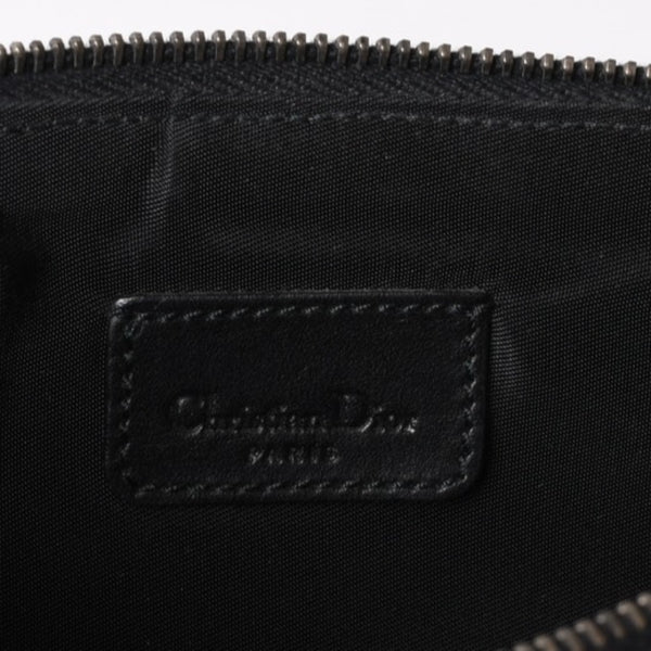 CHRISTIAN DIOR クリスチャンディオール トロッター サドルバッグ ワンショルダーバッグ サドルポーチ ネイビー 美品 中古 4b011018