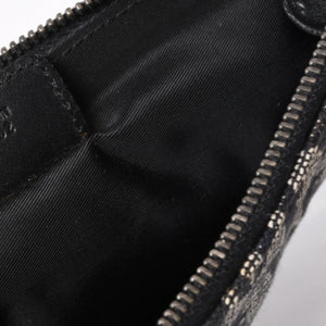 CHRISTIAN DIOR クリスチャンディオール トロッター サドルバッグ ワンショルダーバッグ サドルポーチ ネイビー 美品 中古 4b011018