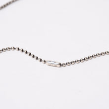 Load image into Gallery viewer, 極美品 CHROME HEARTS クロムハーツ CH TINY CROSS タイニークロス ボールチェーン チャーム ネックレス シルバー925 12.6g 中古 4b013882