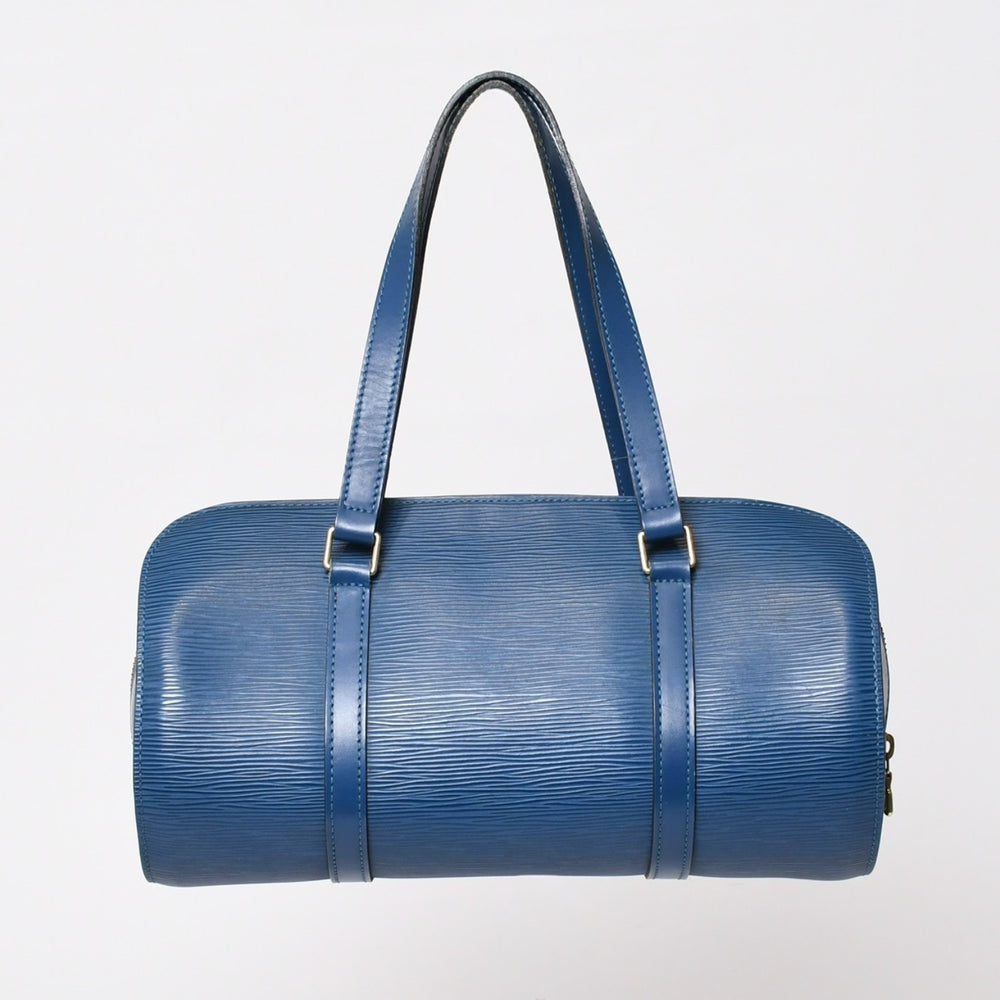 LOUIS VUITTON Handbag Papillon Souflot Epi Blue M52225 Good Condition Used 4b010061