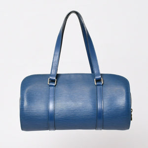 LOUIS VUITTON ルイヴィトン ハンドバッグ パピヨン スフロ エピ ブルー M52225 美品 中古 4b010061