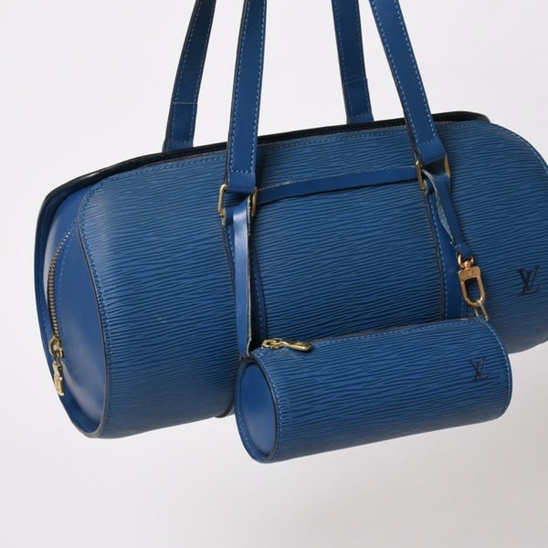 LOUIS VUITTON ルイヴィトン ハンドバッグ パピヨン スフロ エピ ブルー M52225 美品 中古 4b010061