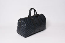Load image into Gallery viewer, 極美品 LOUIS VUITTON ルイヴィトン キーポル バンドリエール 45 ボストンバッグ 2WAY ダミエコバルト N41349 中古 4b013927