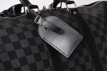 Load image into Gallery viewer, 極美品 LOUIS VUITTON ルイヴィトン ボストン キーポルバンドリエール45 ダミエグラフィット N41418 ブラック シルバー金具 4b013928