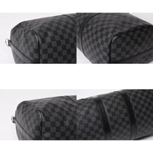 Load image into Gallery viewer, 極美品 LOUIS VUITTON ルイヴィトン ボストン キーポルバンドリエール45 ダミエグラフィット N41418 ブラック シルバー金具 4b013928