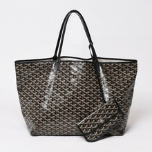 Load image into Gallery viewer, 極美品 GOYARD ゴヤール SAINT LOUIS GM サンルイGM トートバッグ PVCコーティングキャンバス ブラック 中古 4b013931
