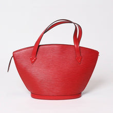 Load image into Gallery viewer, 極美品 LOUIS VUITTON ルイヴィトン サンジャック ショッピング トートバッグ M52277 エピレザー カスティリアンレッド ゴールド金具 中古 4b013937