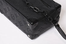 Load image into Gallery viewer, LOUIS VUITTON ルイヴィトン ミニソフトトランク ショルダーバッグ M55702 モノグラム エクリプス ブラック 美品 中古 4b013943