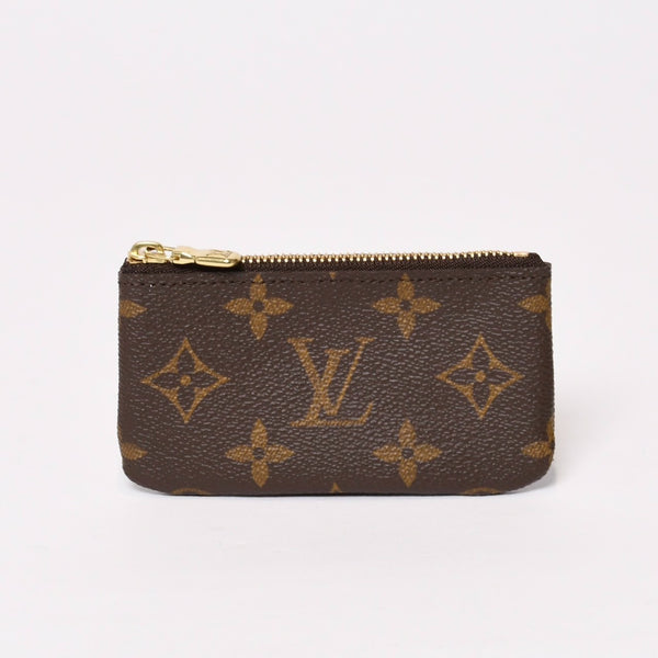 極美品 LOUIS VUITTON ルイヴィトン ポシェット クレ コインケース 小銭入れ M62650 モノグラム ブラウン 中古 4b013948