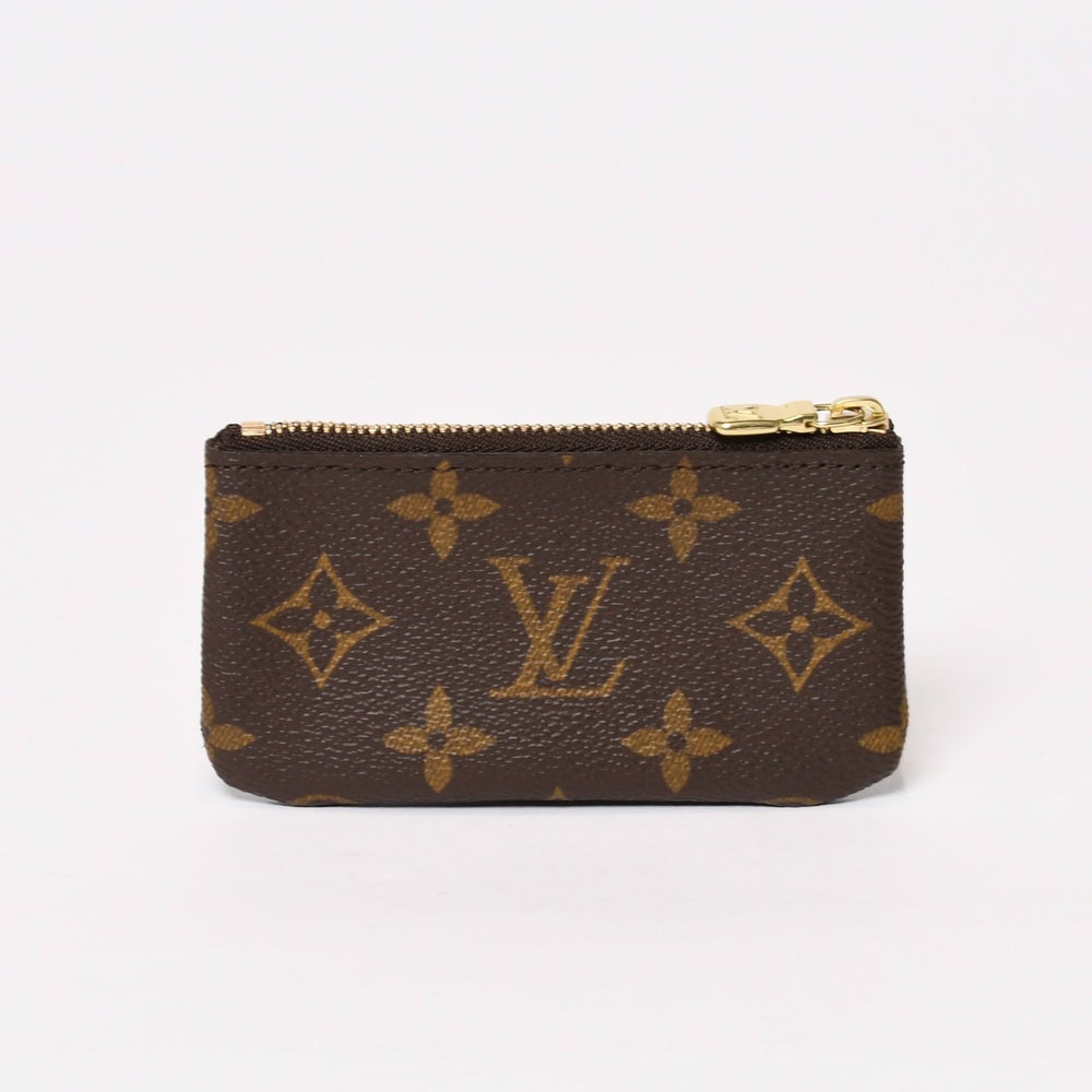 極美品 LOUIS VUITTON ルイヴィトン ポシェット クレ コインケース 小銭入れ M62650 モノグラム ブラウン 中古 4b013948