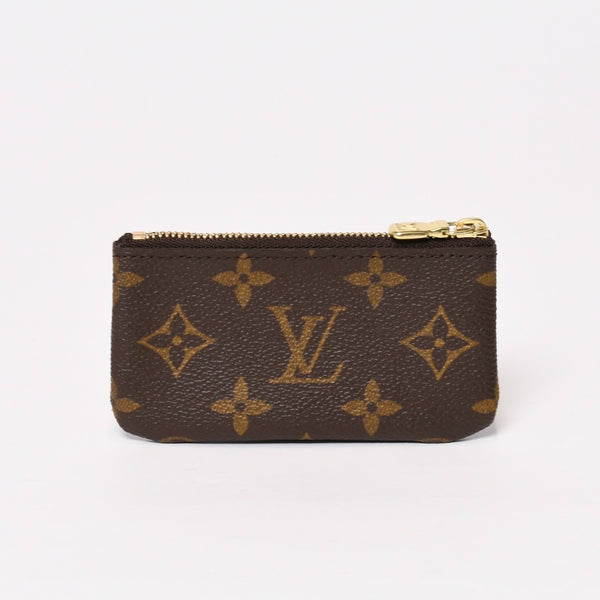 極美品 LOUIS VUITTON ルイヴィトン ポシェット クレ コインケース 小銭入れ M62650 モノグラム ブラウン 中古 4b013948