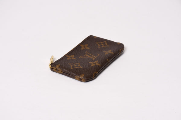 極美品 LOUIS VUITTON ルイヴィトン ポシェット クレ コインケース 小銭入れ M62650 モノグラム ブラウン 中古 4b013948