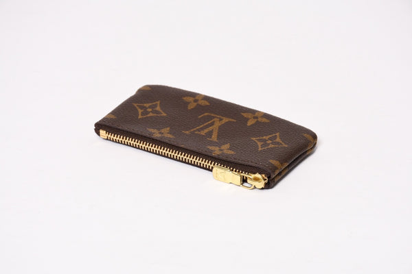 極美品 LOUIS VUITTON ルイヴィトン ポシェット クレ コインケース 小銭入れ M62650 モノグラム ブラウン 中古 4b013948
