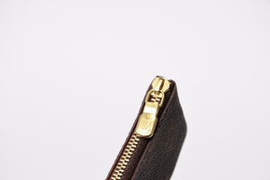 極美品 LOUIS VUITTON ルイヴィトン ポシェット クレ コインケース 小銭入れ M62650 モノグラム ブラウン 中古 4b013948