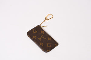 極美品 LOUIS VUITTON ルイヴィトン ポシェット クレ コインケース 小銭入れ M62650 モノグラム ブラウン 中古 4b013948