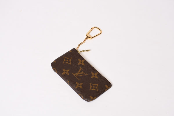 極美品 LOUIS VUITTON ルイヴィトン ポシェット クレ コインケース 小銭入れ M62650 モノグラム ブラウン 中古 4b013948