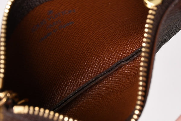 極美品 LOUIS VUITTON ルイヴィトン ポシェット クレ コインケース 小銭入れ M62650 モノグラム ブラウン 中古 4b013948