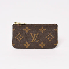 極美品 LOUIS VUITTON ルイヴィトン ポシェット クレ コインケース 小銭入れ M62650 モノグラム ブラウン 中古 4b013953