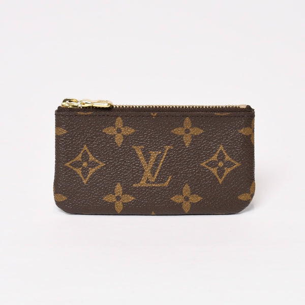 極美品 LOUIS VUITTON ルイヴィトン ポシェット クレ コインケース 小銭入れ M62650 モノグラム ブラウン 中古 4b013953