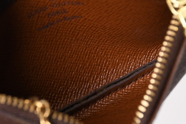 極美品 LOUIS VUITTON ルイヴィトン ポシェット クレ コインケース 小銭入れ M62650 モノグラム ブラウン 中古 4b013953