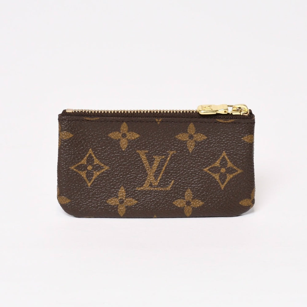 極美品 LOUIS VUITTON ルイヴィトン ポシェット クレ コインケース 小銭入れ M62650 モノグラム ブラウン 中古 4b013953