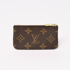 極美品 LOUIS VUITTON ルイヴィトン ポシェット クレ コインケース 小銭入れ M62650 モノグラム ブラウン 中古 4b013953