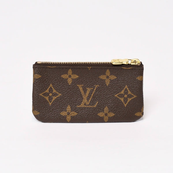 極美品 LOUIS VUITTON ルイヴィトン ポシェット クレ コインケース 小銭入れ M62650 モノグラム ブラウン 中古 4b013953