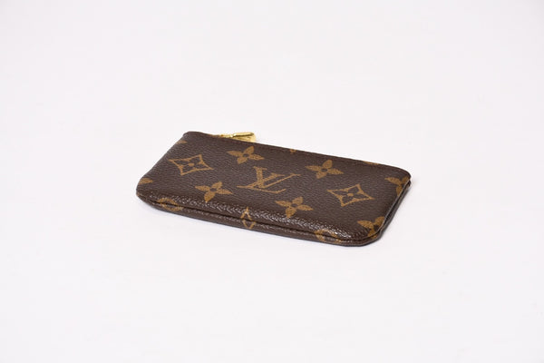 極美品 LOUIS VUITTON ルイヴィトン ポシェット クレ コインケース 小銭入れ M62650 モノグラム ブラウン 中古 4b013953